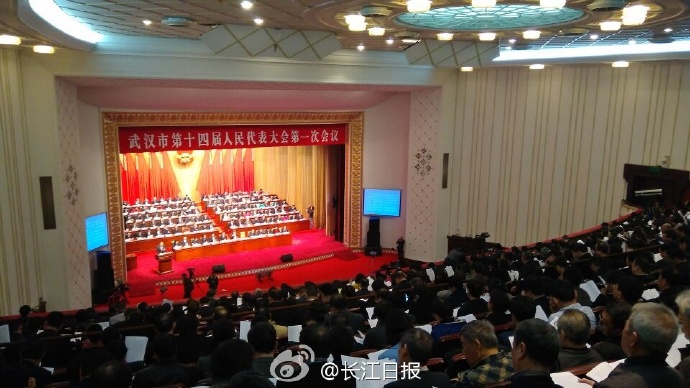 武汉市第十四届人民代表大会第一次会议开幕