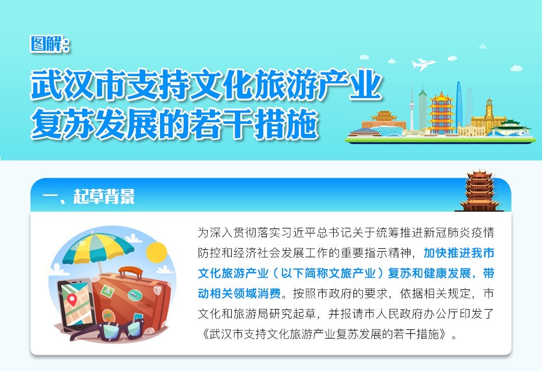【图解】武汉市支持文化旅游产业复苏发展的若干措施